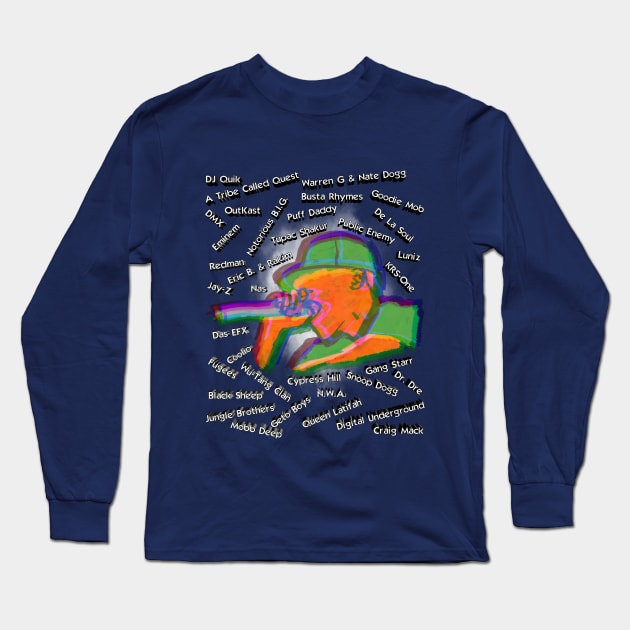 It's Just Rap Long Sleeve T-Shirt by djmrice